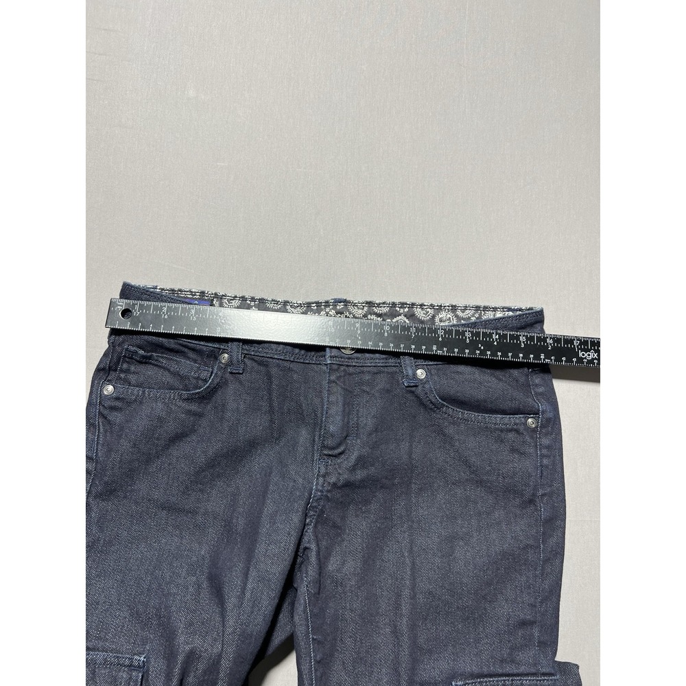 Patagonia Women's Sz 29 Dark Wash Low Rise Iron Clad Denim Cargo Jeans - Picture 11 of 16